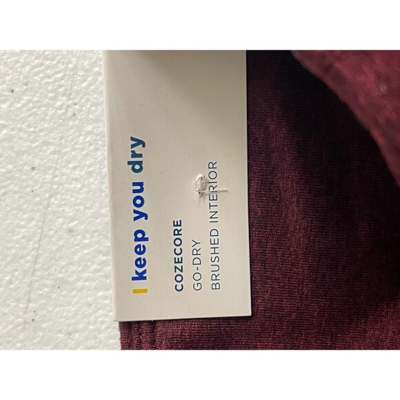 Old Navy Active Womens Large Maroon Cozecore High Rise Go-Dry Stirup Leggings - Picture 7 of 10